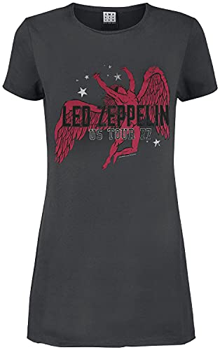 Led Zeppelin Amplified Collection - Icarus Frauen Kurzes Kleid Charcoal XL von Led Zeppelin
