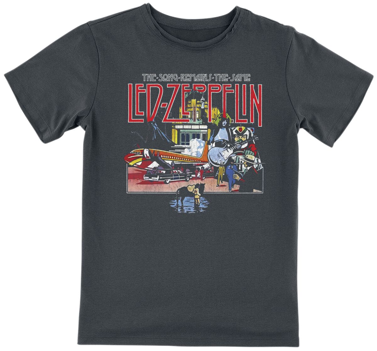 Led Zeppelin Amplified Collection - Kids - The Song Remains The Same Tour T-Shirt charcoal in 128 von Led Zeppelin