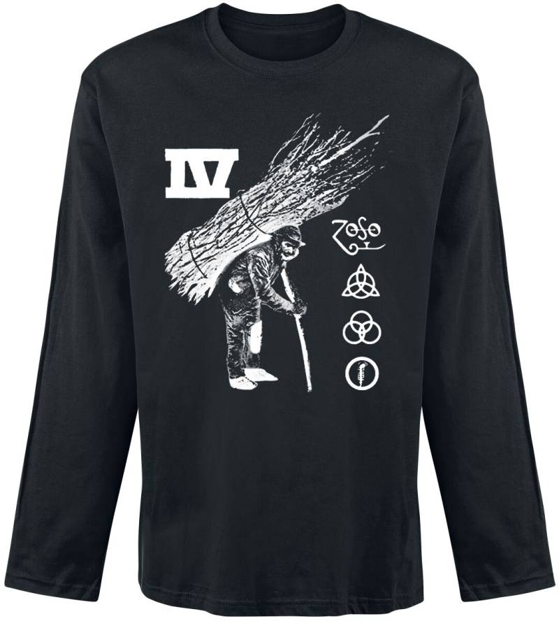 Led Zeppelin IV Illustration Track List Langarmshirt schwarz in XXL Led Zeppelin IV Illustration Track List Langarmshirt schwarz in XXL von Led Zeppelin