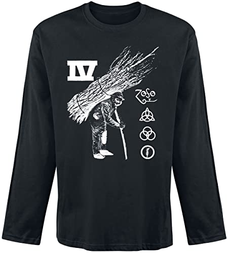 Led Zeppelin IV Illustration Track List Männer Langarmshirt schwarz XL von Led Zeppelin