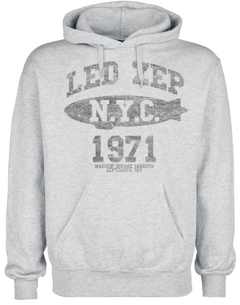 Led Zeppelin LZ College Kapuzenpullover grau in S von Led Zeppelin