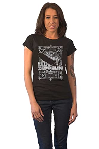 Led Zeppelin Shook Me Frauen T-Shirt schwarz XL 100% Baumwolle Band-Merch, Bands von Unbekannt
