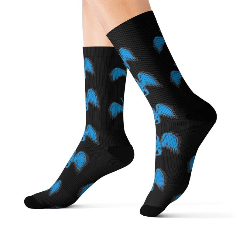 Swan Song Led Zeppelin Crew Socken, Blauer Fallender Engel Bobby Sublimation Unisex Socken Icarus von LedZeppelinSociety