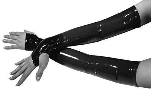 Ledapol Lack-Armstulpen lang LP1478 Größe: XL Accessoires Schwarz von Ledapol
