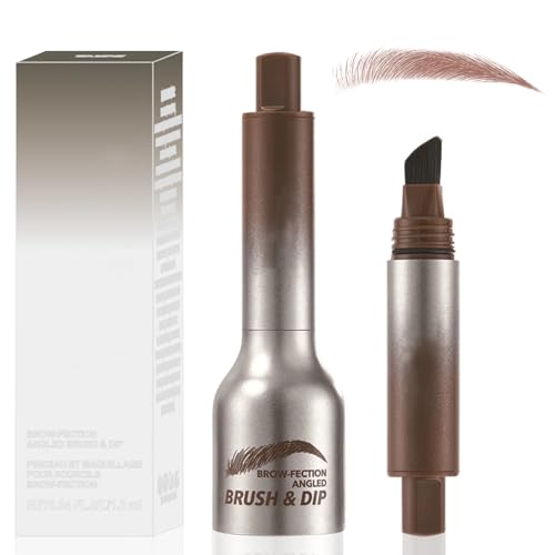 Ledeak Augenbrauenstift Härchenzeichnung Wasserfest, Magischer Augenbrauen Stift, Multifunktionaler Abgewinkelter Augenbrauen Bürste, Augenbrauenstift Flüssig, Wischfest Eyebrow Pencil (Rotbraun) von Ledeak