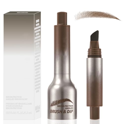Ledeak Augenbrauenstift Härchenzeichnung Wasserfest, Magischer Augenbrauen Stift, Multifunktionaler Abgewinkelter Augenbrauen Bürste, Augenbrauenstift Flüssig, Wischfest Eyebrow Pencil (Taupe) von Ledeak