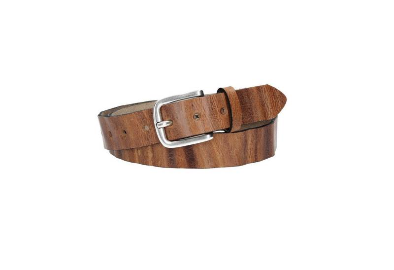 Leder Bazlen Ledergürtel Cognac 30mm gecrashed mit Dornschließe in Silber Leder Bazlen Ledergürtel Cognac 30mm gecrashed mit Dornschließe in Silber von Leder Bazlen