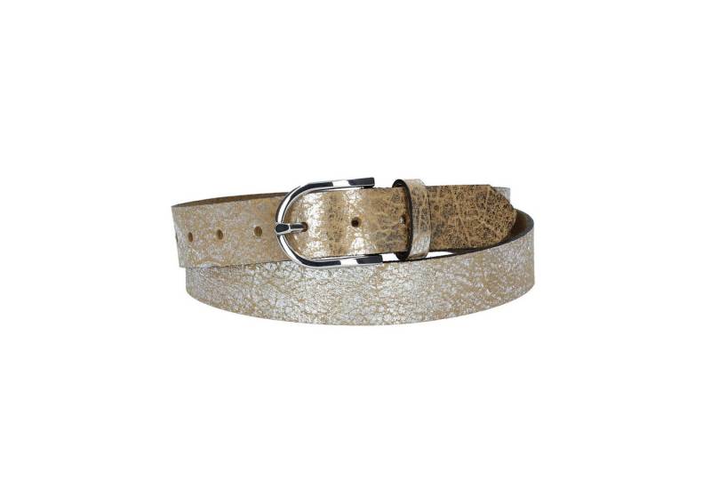 Leder Bazlen Ledergürtel Gold, Beige 30mm mit Dornschließe in Silber Leder Bazlen Ledergürtel Gold, Beige 30mm mit Dornschließe in Silber von Leder Bazlen