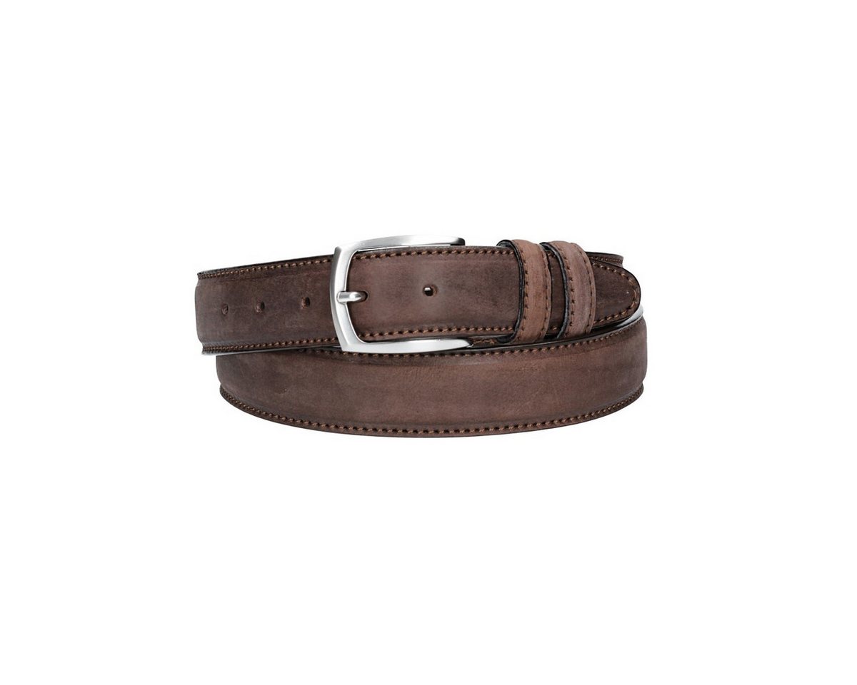 Leder Bazlen Ledergürtel Herren-, Anzugsgürtel 35mm Braun abgenäht und bombiert Leder Bazlen Ledergürtel Herren-, Anzugsgürtel 35mm Braun abgenäht und bombiert von Leder Bazlen