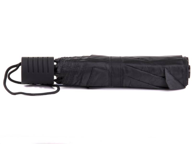 Leder Meid Rucksack-Regenschutz schwarzer Regenschirm Taschenschirm Handöffner mit Klettverschluss (1-St) von Leder Meid