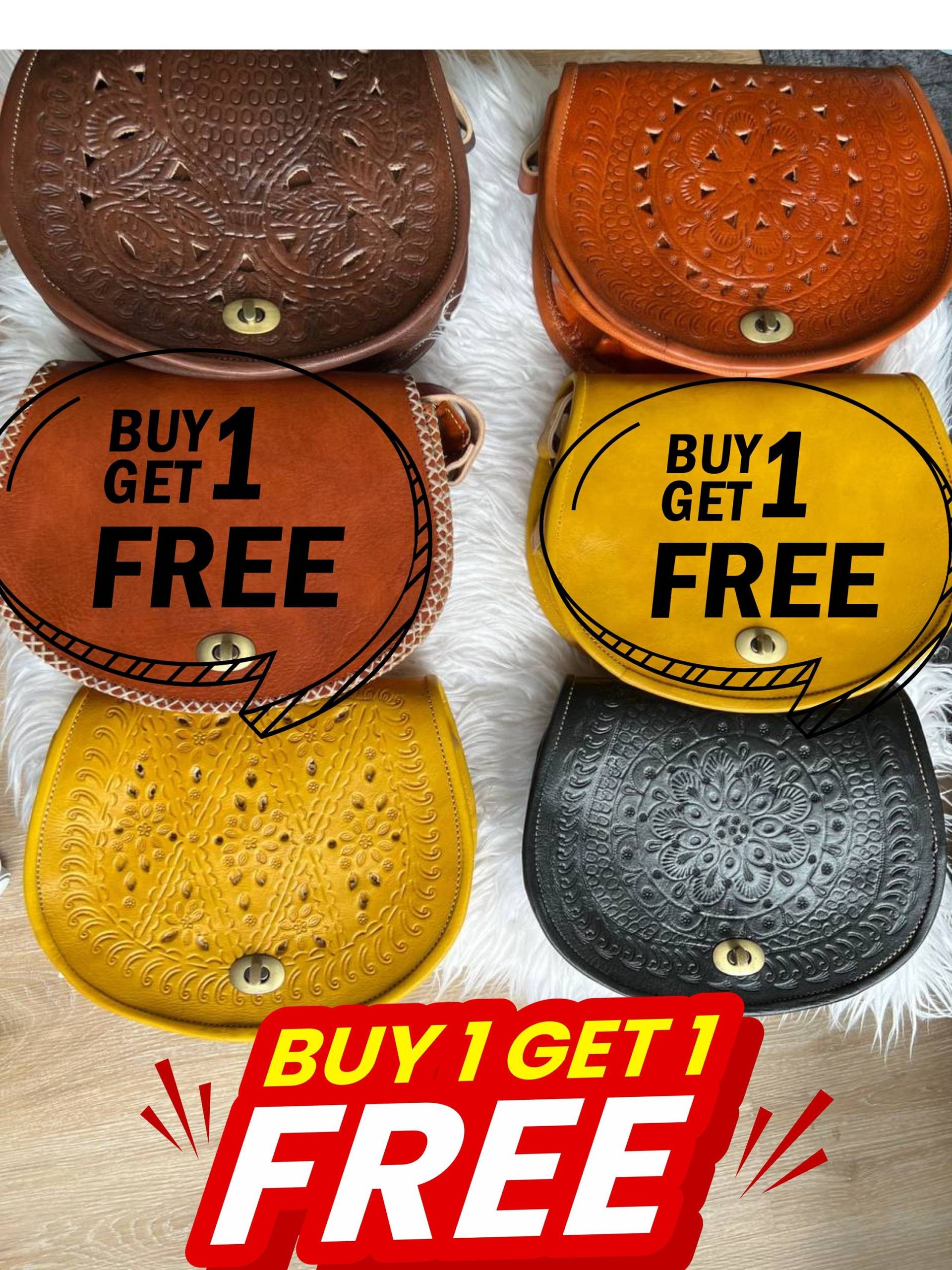 A Genuine Moroccan Leather Bag For Herbst - Elegant Handmade Women Bohemian, Trendy Oktoberfest Ledertasche von LederHandwerkDesign