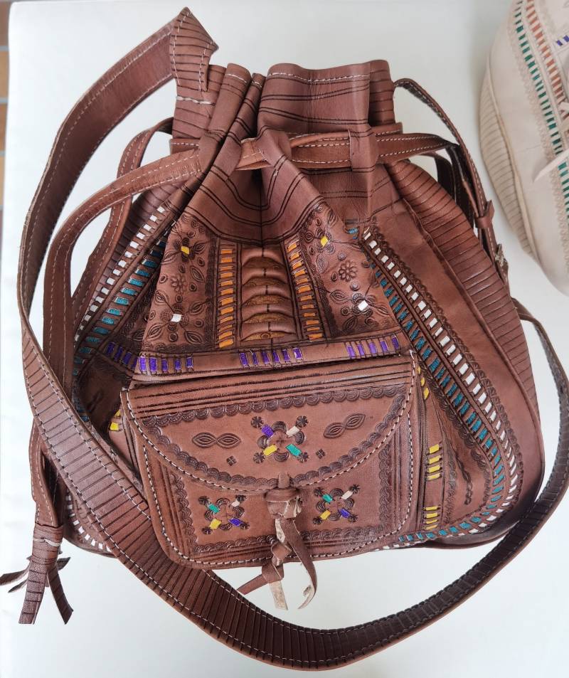 A Genuine Moroccan Leather Bag From Marrakech - Handmade For Women Bohemian, Artisanal Trendy, Bag, Noël A Genuine Moroccan Leather Bag From Marrakech - Handmade For Women Bohemian, Artisanal Trendy, Bag, Noël von LederHandwerkDesign