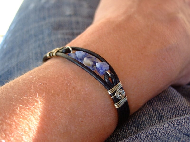 Lederarmband Halbedelstein "Chippies" Lederarmband Halbedelstein "Chippies" von LederPlus