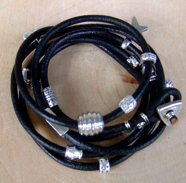 Wickel-Lederarmband "Sixties-Wrap " Wickel-Lederarmband "Sixties-Wrap " von LederPlus