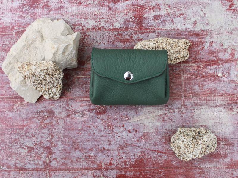 Kleiner Geldbeutel Mit 3 Fächer, Etui Für Geldkarten, Portemonnaie, Handmade in Germany von LederStichundCo