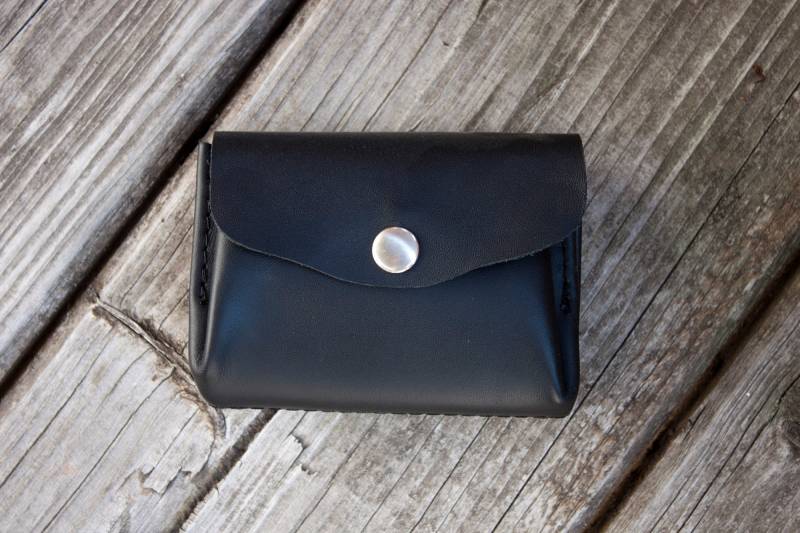 Kleiner Geldbeutel Mit 3 Fächern, Etui Für Geldkarten, Leder, Handmade in Germany, Portemonnaie von LederStichundCo