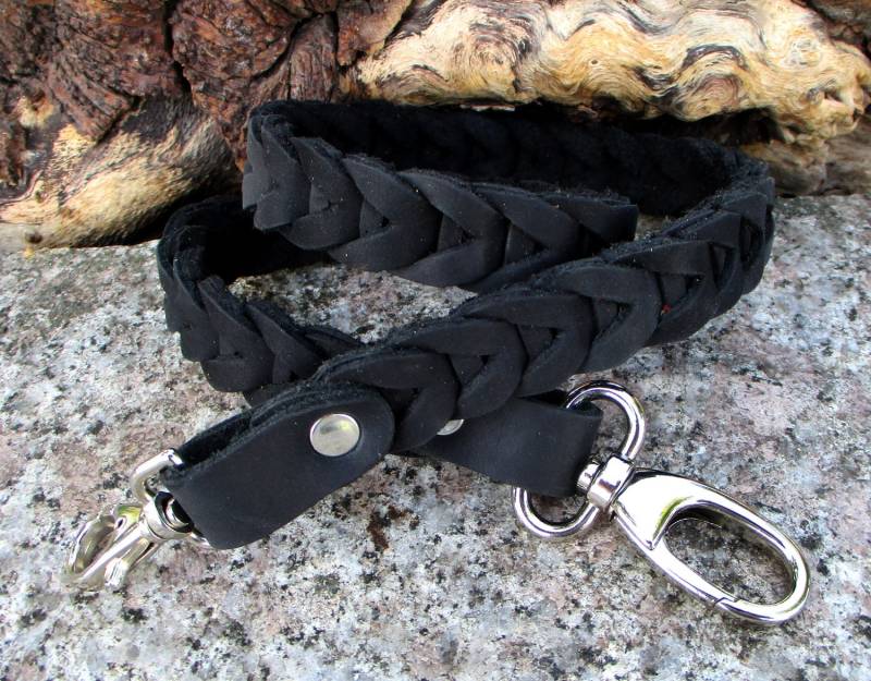 Geldbörsen-Kette Wallet-Kette Schlüsselkette Lederkette von LedereckeKonstanz