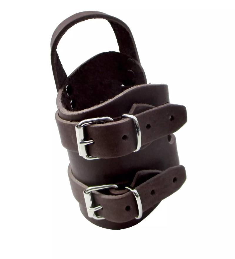 Handwerker Handgelenk-Bandage Mit Daumenschlaufe Dickleder Rollenschnallen Handwerker Handgelenk-Bandage Mit Daumenschlaufe Dickleder Rollenschnallen von LedereckeKonstanz