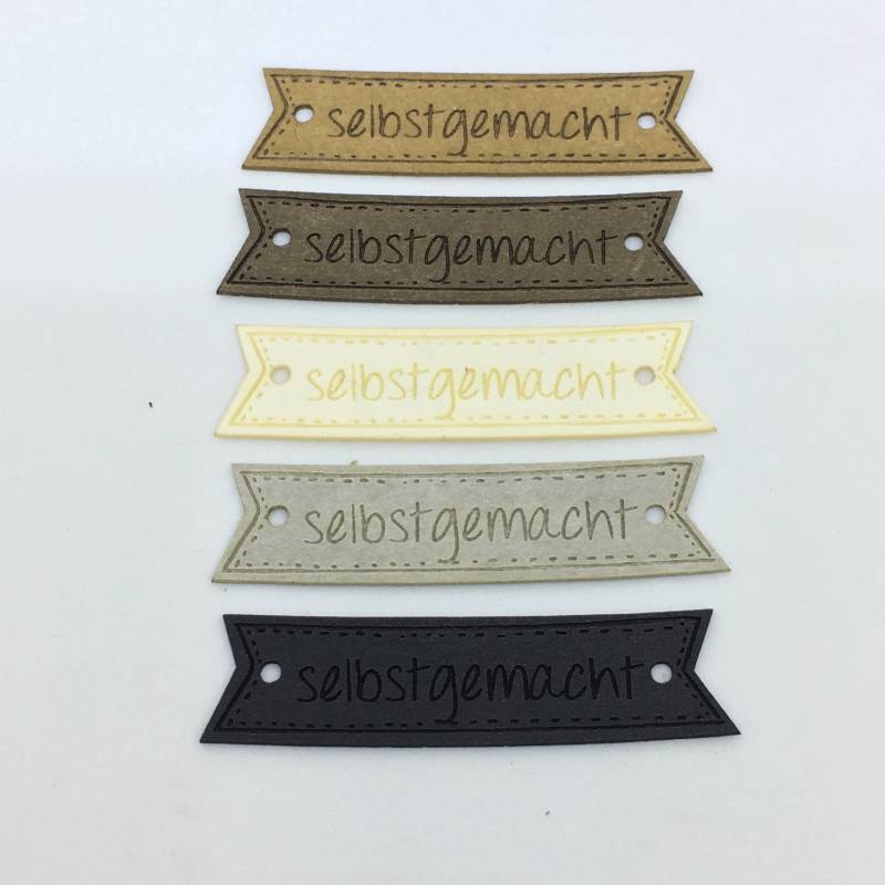 Labels Aus Snappap "Selbstgemacht" 40 X 10 Mm, Vegan & Waschbar, Aufnäher Snappap, Veganes Handmade-Label Für Selbstgemachtes Labels Aus Snappap "Selbstgemacht" 40 X 10 Mm, Vegan & Waschbar, Aufnäher Snappap, Veganes Handmade-Label Für Selbstgemachtes von Lederetikett