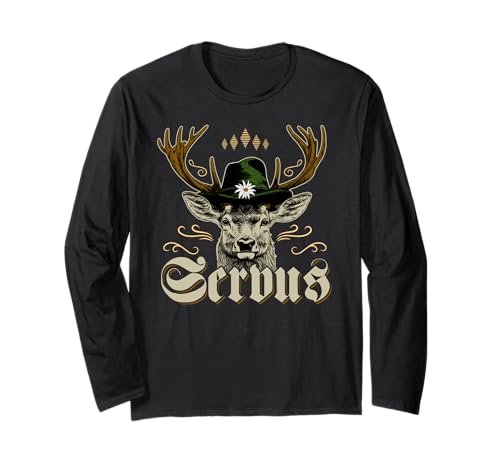 Servus Trachtenshirt bayrisch Trachten Herren Kinder Langarmshirt Servus Trachtenshirt bayrisch Trachten Herren Kinder Langarmshirt von Lederhose Hirsch Trachtenshirt Bayern Oktober