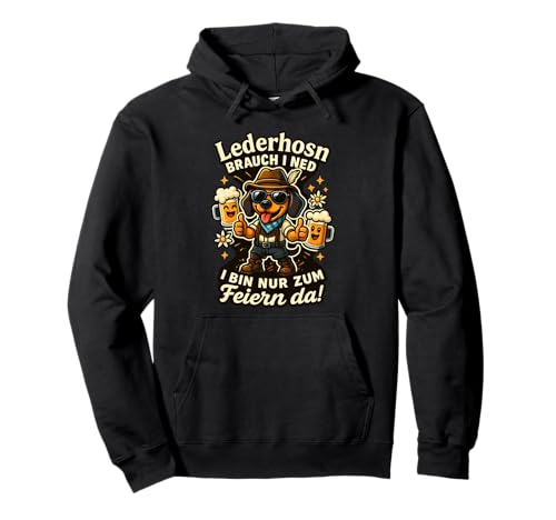 Oktoberfest Lederhosn Wiesen Dirndl Ersatz Tracht Trachten Pullover Hoodie von Lederhosen Dirndel Wiesn Trachtenshirt Bayrisch