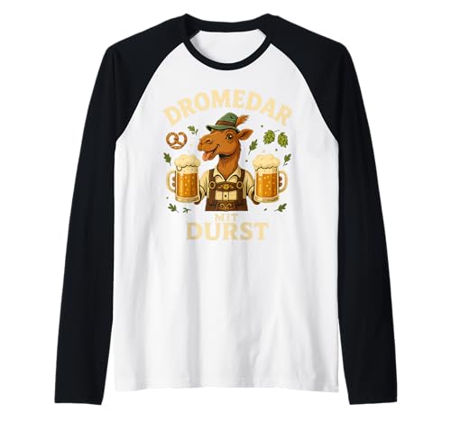 Oktoberfest Lederhosn Wiesen Dirndl Ersatz Tracht Trachten Raglan von Lederhosen Dirndel Wiesn Trachtenshirt Bayrisch