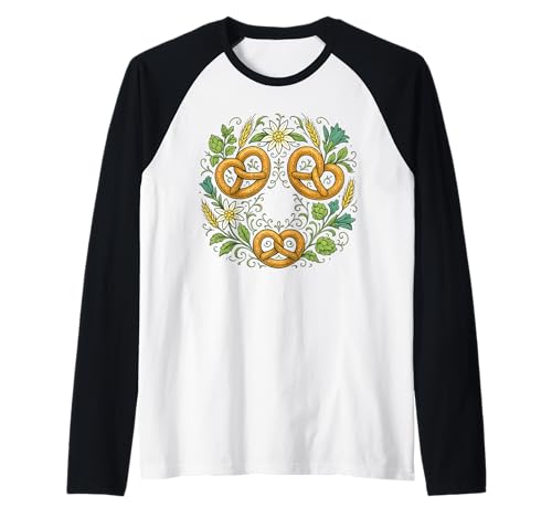 Oktoberfest Lederhosn Wiesen Dirndl Ersatz Tracht Trachten Raglan Oktoberfest Lederhosn Wiesen Dirndl Ersatz Tracht Trachten Raglan von Lederhosen Dirndel Wiesn Trachtenshirt Bayrisch