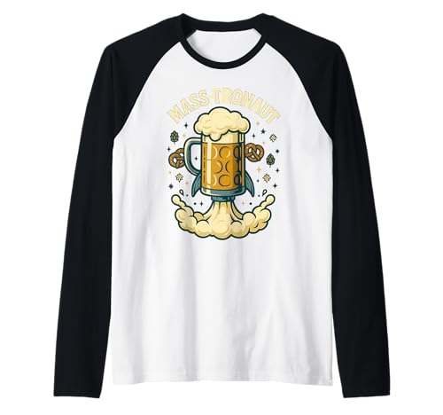 Oktoberfest Lederhosn Wiesen Dirndl Ersatz Tracht Trachten Raglan von Lederhosen Dirndel Wiesn Trachtenshirt Bayrisch