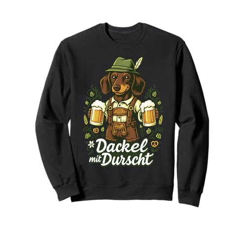 Oktoberfest Lederhosn Wiesen Dirndl Ersatz Tracht Trachten Sweatshirt von Lederhosen Dirndel Wiesn Trachtenshirt Bayrisch
