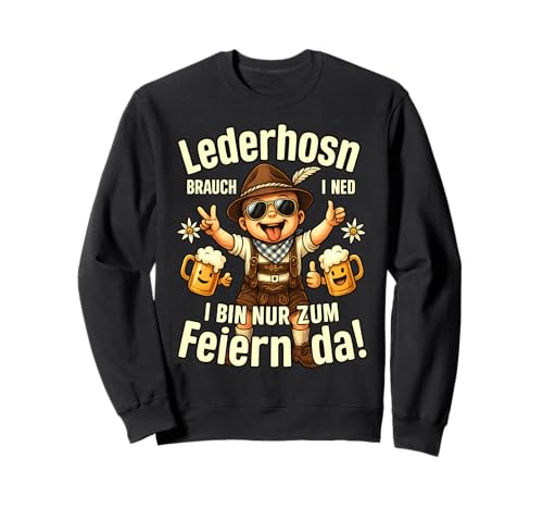 Oktoberfest Lederhosn Wiesen Dirndl Ersatz Tracht Trachten Sweatshirt von Lederhosen Dirndel Wiesn Trachtenshirt Bayrisch