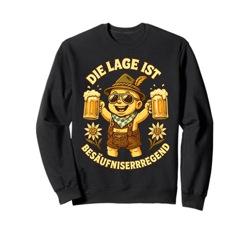 Oktoberfest Lederhosn Wiesen Dirndl Ersatz Tracht Trachten Sweatshirt von Lederhosen Dirndel Wiesn Trachtenshirt Bayrisch