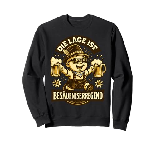 Oktoberfest Lederhosn Wiesen Dirndl Ersatz Tracht Trachten Sweatshirt Oktoberfest Lederhosn Wiesen Dirndl Ersatz Tracht Trachten Sweatshirt von Lederhosen Dirndel Wiesn Trachtenshirt Bayrisch