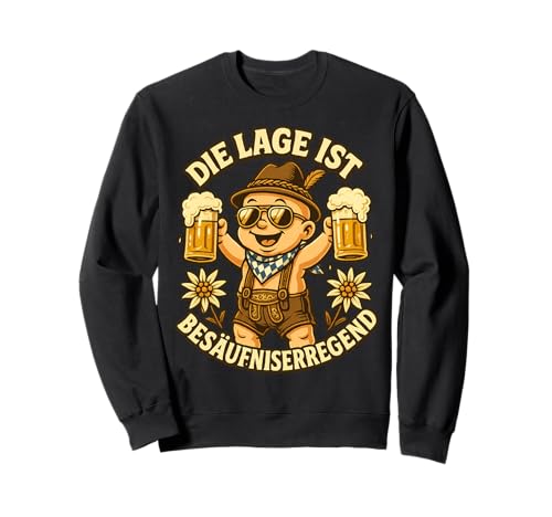 Oktoberfest Lederhosn Wiesen Dirndl Ersatz Tracht Trachten Sweatshirt Oktoberfest Lederhosn Wiesen Dirndl Ersatz Tracht Trachten Sweatshirt von Lederhosen Dirndel Wiesn Trachtenshirt Bayrisch