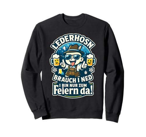 Oktoberfest Lederhosn Wiesen Dirndl Ersatz Tracht Trachten Sweatshirt von Lederhosen Dirndel Wiesn Trachtenshirt Bayrisch