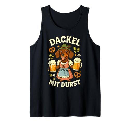 Oktoberfest Lederhosn Wiesen Dirndl Ersatz Tracht Trachten Tank Top von Lederhosen Dirndel Wiesn Trachtenshirt Bayrisch