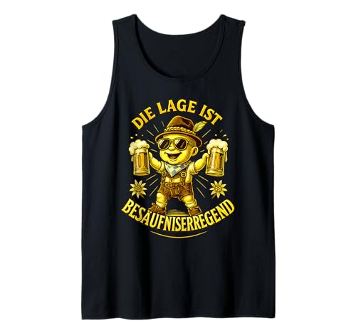 Oktoberfest Lederhosn Wiesen Dirndl Ersatz Tracht Trachten Tank Top von Lederhosen Dirndel Wiesn Trachtenshirt Bayrisch