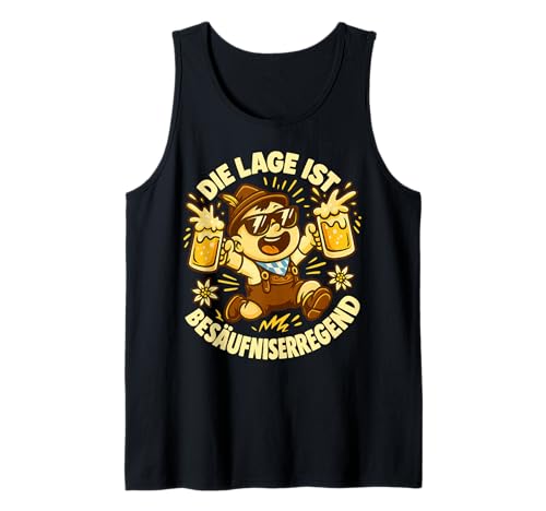 Oktoberfest Lederhosn Wiesen Dirndl Ersatz Tracht Trachten Tank Top Oktoberfest Lederhosn Wiesen Dirndl Ersatz Tracht Trachten Tank Top von Lederhosen Dirndel Wiesn Trachtenshirt Bayrisch