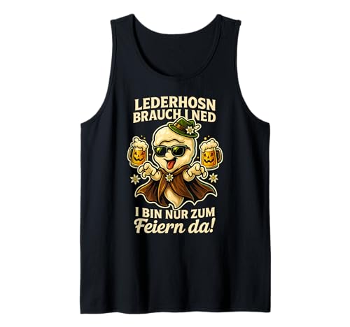 Oktoberfest Lederhosn Wiesen Dirndl Ersatz Tracht Trachten Tank Top von Lederhosen Dirndel Wiesn Trachtenshirt Bayrisch