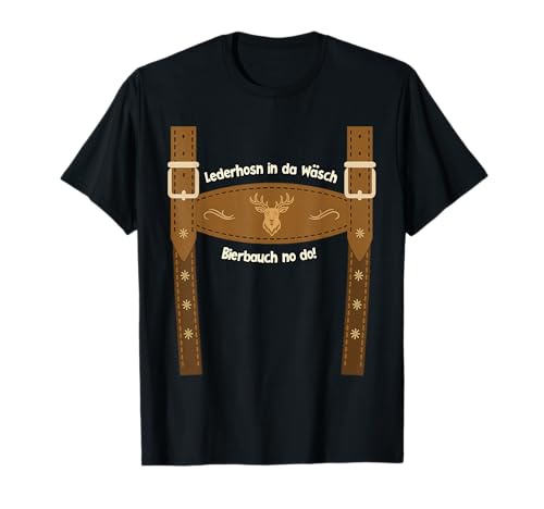 Lustiges Bayerisches Fest Outfit 2025 – Männer Trachten T-Shirt Lustiges Bayerisches Fest Outfit 2025 – Männer Trachten T-Shirt von Lederhosen-Ersatz mit witzigem Spruch