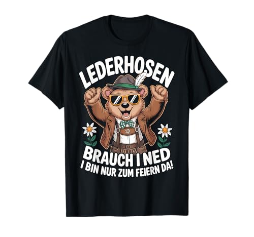Lustig Herren Trachtenshirt Tracht Lederhosen brauch i ned T-Shirt Lustig Herren Trachtenshirt Tracht Lederhosen brauch i ned T-Shirt von Lederhosen Trachten Shirts für Herren