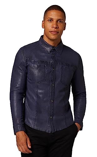 Lederhemd Lucas – wendbares Herren Hemd (Slim Fit) - echtes Premium Lamm Leder von Lederjacke