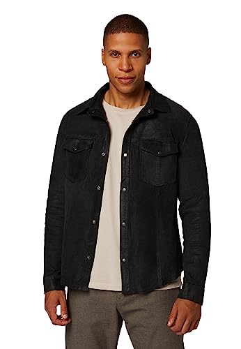 Lederhemd Lucas – wendbares Herren Hemd (Slim Fit) - echtes Premium Lamm Leder von Lederjacke