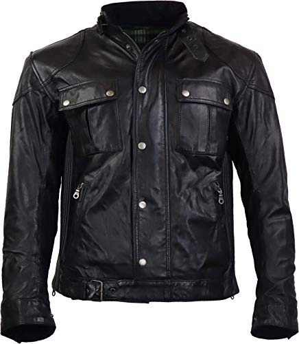 Lederjacke Alex – Herren Biker Premium Lamm Echtleder von Lederjacke