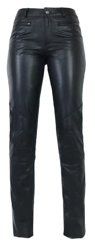 Lederjacke Donya 2 - Damen Lederhose aus Premium Lamm Leder von Lederjacke