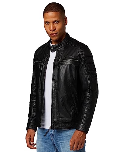 Teli Herren Bikerjacke – Premium Lammleder (Echtleder) von Lederjacke