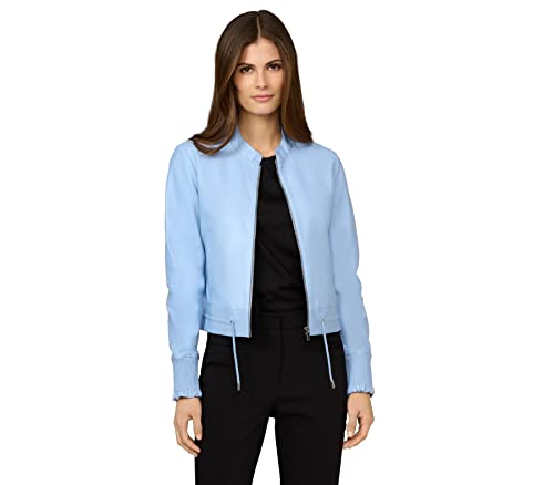 Lederjacke Laura - Kurz geschnitten - aus echtem Lamm-Nappa Glattleder von Lederjacke