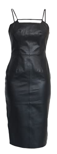 Lederjacke Noelani - Damen Partykleid mit Reißverschluss-Detail aus Premium Lamm Leder von Lederjacke