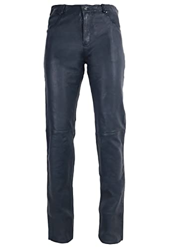 Lederjacke Trenton – Herren Lederhose im klassischem 5-Pocket-Stil - Lederjeans aus Premium Lammleder (Echtleder) von Lederjacke