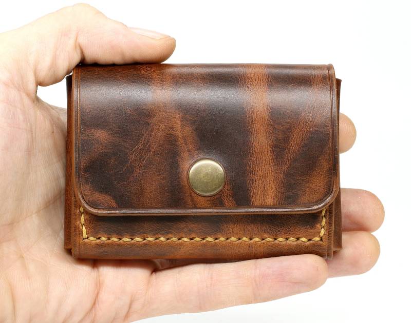 Mini-Portemonnaie Aus Leder Mini-Portemonnaie Aus Leder von Lederkombinat