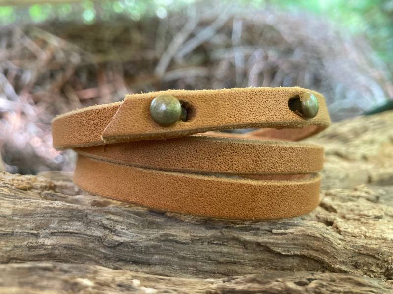 Lederarmband , Wickelarmband |Unisex| Beige Lederarmband , Wickelarmband |Unisex| Beige von LederleichtWendland